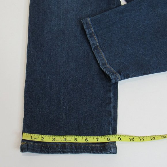 Time and Tru Women's Paperbag Belted Denim Jeans Size 12 - Picture 14 of 15